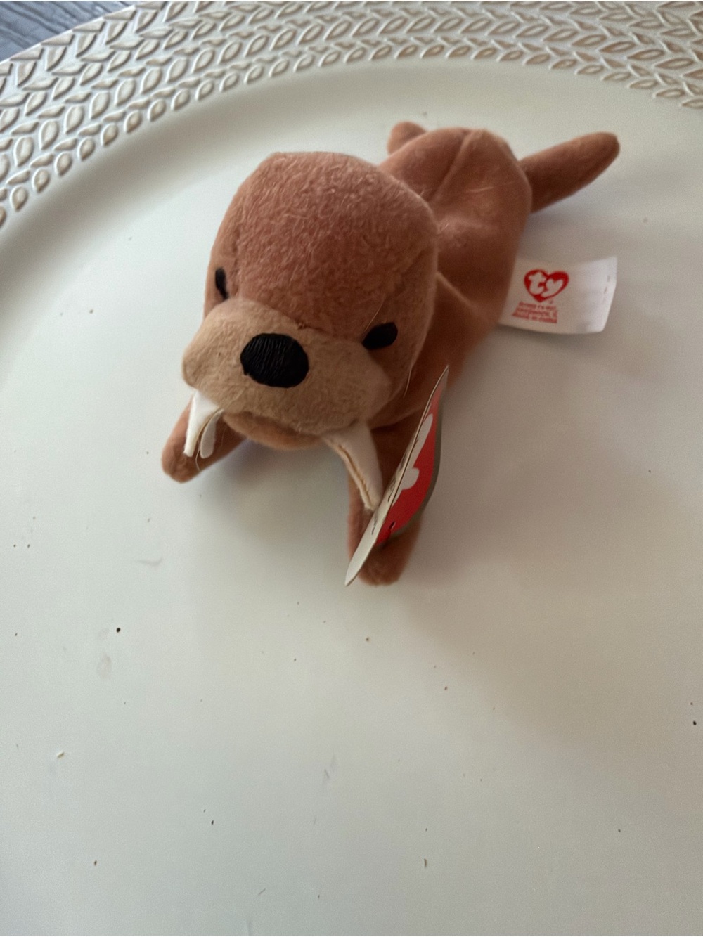 Ty Teenie Beanie Baby - Tusk the Walrus - vintage 1999 McDonalds Toy